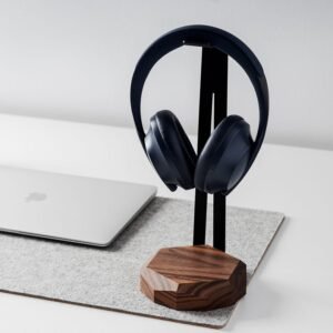 Headset Stands Wooden Headphone Stand, Headphone Holder, Desk Headphone Hanger